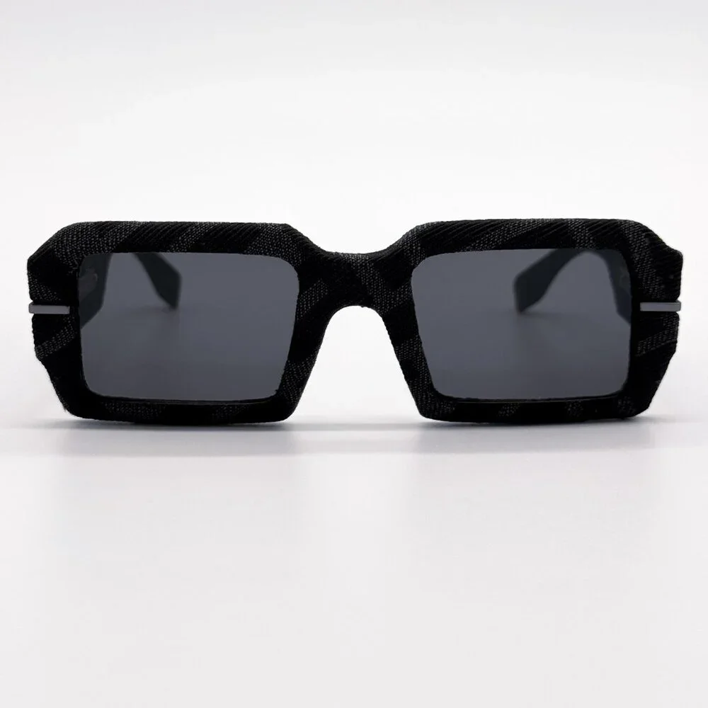 NEW FENDI FE40074U 05A BLACK GREY MONOGRAM UNISEX SUNGLASSES FENDI